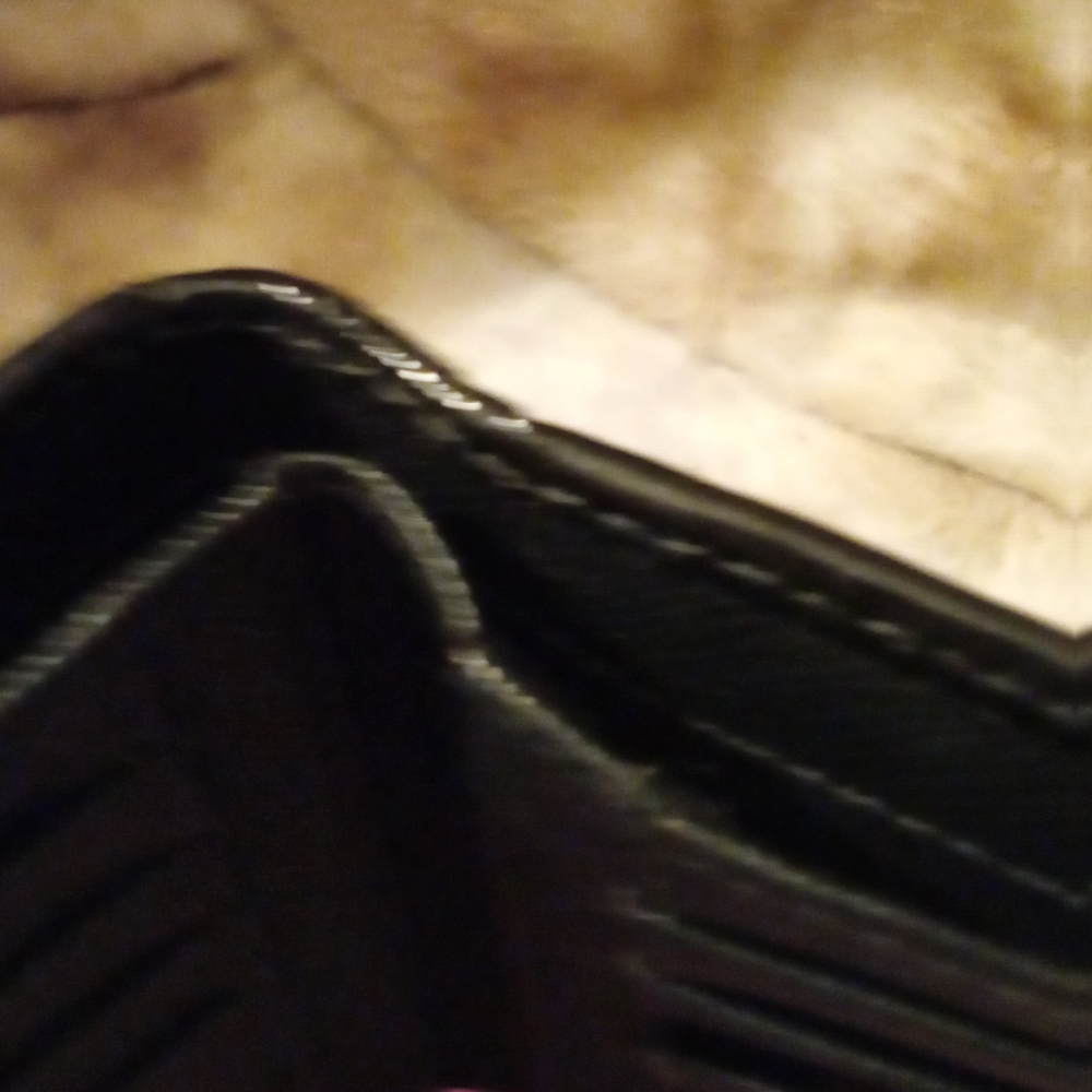 Coach Madison Op C Black Patent Leather Bi-fold Wallet With Gold Accents EUC - Picture 13 of 13